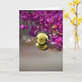 Abeille, carte (Fleur jaune)