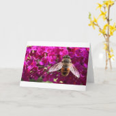 Abeille, carte (Fleur jaune)