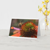 Abeille, carte (Fleur jaune)