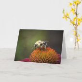 Abeille, carte (Fleur jaune)