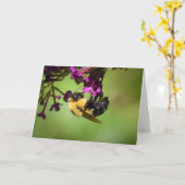 Abeille, carte (Fleur jaune)