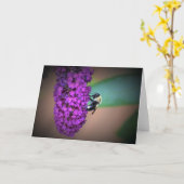 Abeille, carte (Fleur jaune)