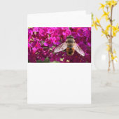 Abeille, carte (Fleur jaune)