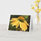 Abeille, carte (Fleur jaune)