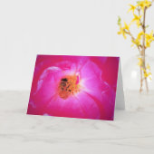 Abeille, carte (Fleur jaune)