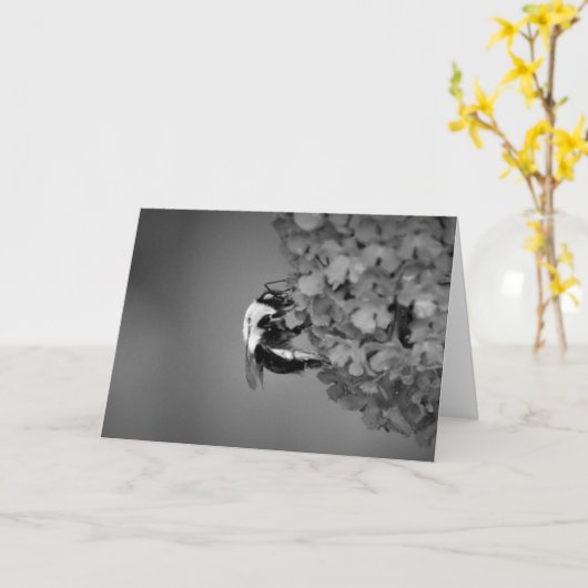 Abeille, carte (Fleur jaune)