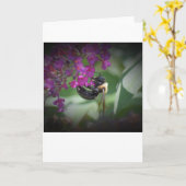 Abeille, carte (Fleur jaune)