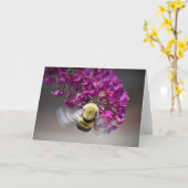 Abeille, carte (Fleur jaune)