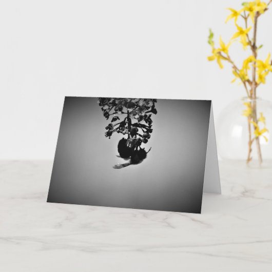 Abeille, carte (Fleur jaune)