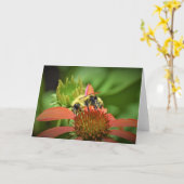 Abeille, carte (Fleur jaune)