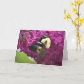 Abeille, carte (Fleur jaune)