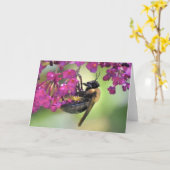 Abeille, carte (Fleur jaune)