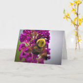 Abeille, carte (Fleur jaune)