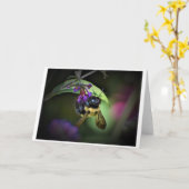Abeille, carte (Fleur jaune)