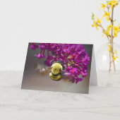 Abeille, carte (Fleur jaune)