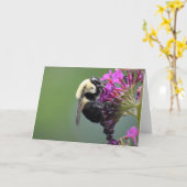 Abeille, carte (Fleur jaune)