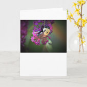 Abeille, carte (Fleur jaune)