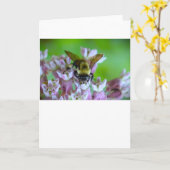 Abeille, carte (Fleur jaune)