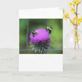 Abeille, carte (Fleur jaune)