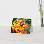 Abeille de carte de note de région boisée (Devant)