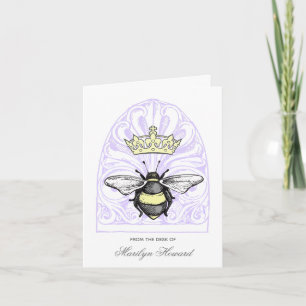 Abeille de la Couronne (pourpre) Cartes de notes