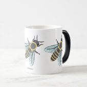 Abeille de miel (11oz) - Mug de morphing (Devant droit)