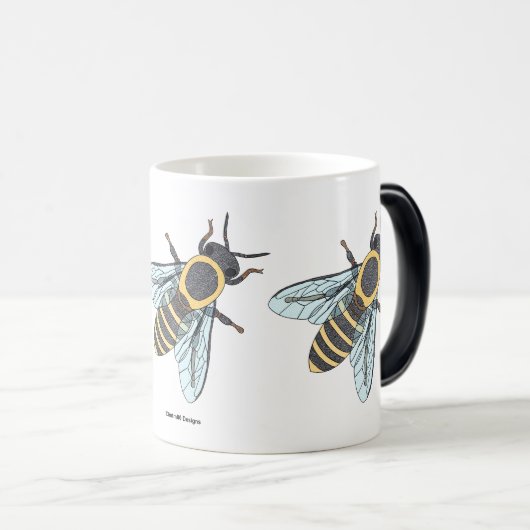 Abeille de miel (11oz) - Mug de morphing (Devant droit)