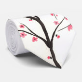 Abeille de miel et cravate de fleurs de cerisier (Roulé)