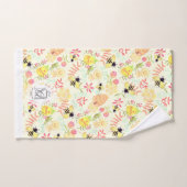 Abeille de miel jaune (Serviette à main)