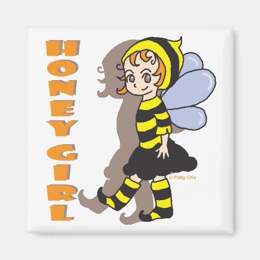Abeille de miel Magnet (Devant)
