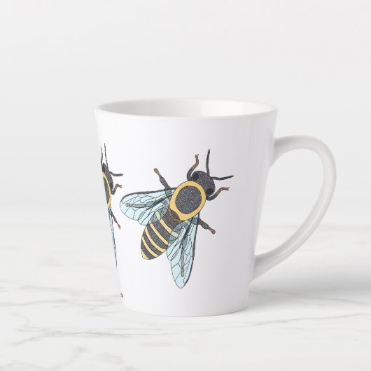 Abeille de miel (petite) - Mug latte (Droite)
