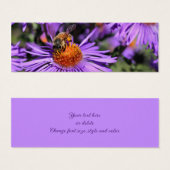 Abeille de miel sur la fleur d'aster violet Mini S (Devant & derrière)