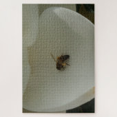 Abeille de miel sur la Fleur Jigsaw Puzzle (Vertical)