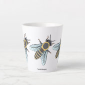 Abeille domestique (petite) - Mug Latte (Devant)