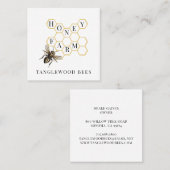 Abeille d'or apiculteur Carte de visite de l'ailie (Devant / Derrière)