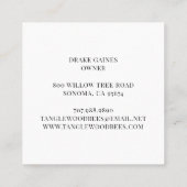 Abeille d'or apiculteur Carte de visite de l'ailie (Dos)