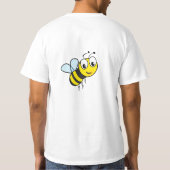 Abeille drôle graphique et T-shirt des hommes de (Dos)