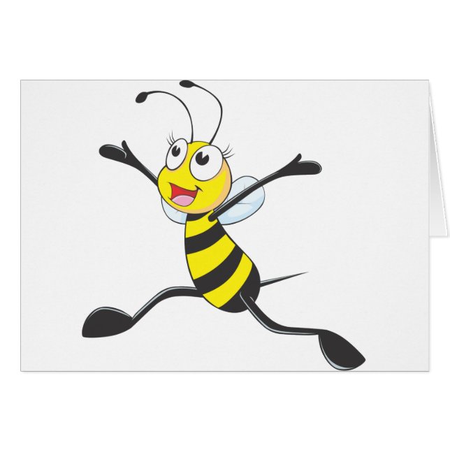 Abeille femelle joyeuse (Devant horizontal)