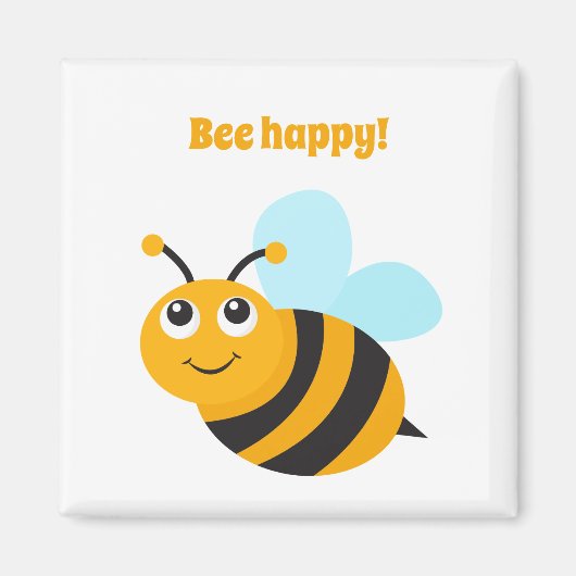 Abeille heureux Magnet (Devant)