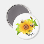 Abeille Magnet heureux (Recto/Verso)