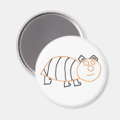 Abeille Magnet rond (Recto/Verso)
