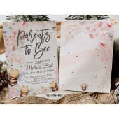 Abeille Miel invitation Baby showers Parents à abe