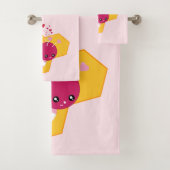 Abeille mignonne aux Coeurs de Saint-Valentin rose (En situation)