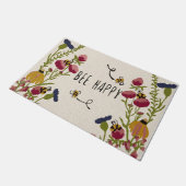 Abeille Mignonne Avec Tapis Fleur, Cadeaux De Louv (Incliné)