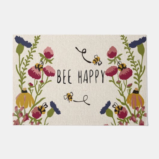 Abeille Mignonne Avec Tapis Fleur, Cadeaux De Louv (Devant)