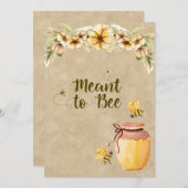 Abeille mignonne Faire-part de mariage abordable (Devant / Derrière)