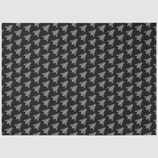 Abeille (noire) - Papier de soie (Recto)