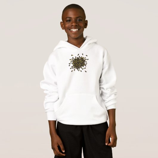 Abeille occupée - Sweat - shirt à capuche / Sweats (Devant entier)