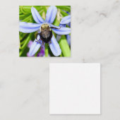 Abeille personnalisée en fleur mini cartes pour no (Devant / Derrière)