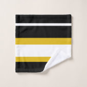 Abeille Rayure Jaune Noir Blanc (Gant de toilette)